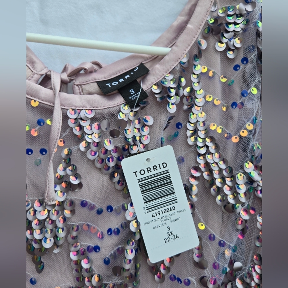 Torrid Multicolor Sequin Mini Dress - Picture 3 of 5